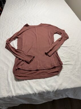 lululemon athletica Long Sleeve Ribbed Top - Dusty Rose